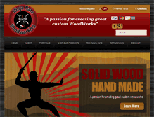 Tablet Screenshot of ninjanatewoodworking.com
